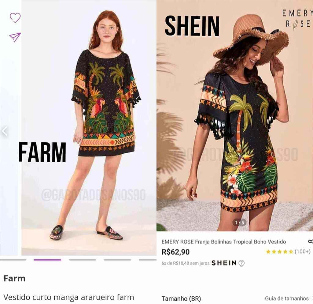 Como encontrar roupas inspiração FARM na Shein